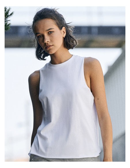 SFC-SK232-Womens High Neck Slash Armhole Vest 2